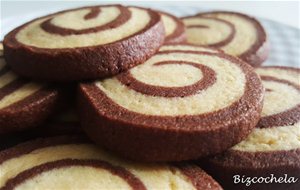 Galletas Espiral De Vainilla Y Chocolate
