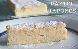 Pastel Japonés Con  3 Ingredientes (y Sin Harina)
