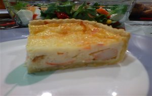 Quiche De Salmón Y Gambas
