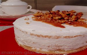 Tarta Semifria Nata-nueces
