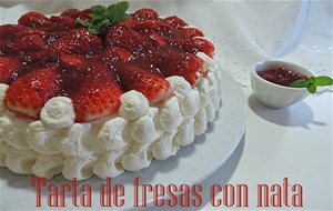 Tarta Fresas Con Nata
