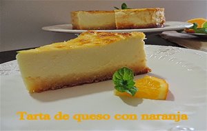 Tarta De Queso Con Naranja
