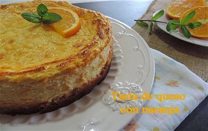 Tarta De Queso Con Naranja
