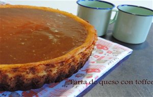 Tarta De Queso Con Chocolate Blanco Y Toffe
