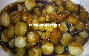 Confit De Cebollas Pequeñas Caramelizadas
