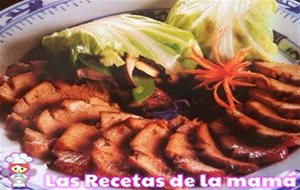 Receta De Cerdo Con Rollitos De Verduras
