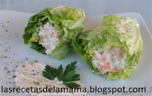 Receta De Cogollos Rellenos De Ensaladilla Rusa
