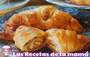 Receta De Croissants De Jamón Y Queso
