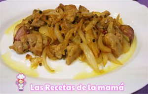 Receta De Encebollado De Solomillo Ibérico Al Popurrí De Pimientas
