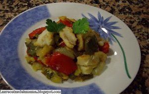 Receta De Panaché De Verduras Con Migas De Bacalao
