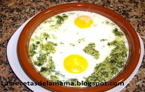 Receta De Huevos A La Cazuela Con Espinacas
