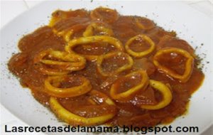 Receta De Anillas De Calamar En Salsa
