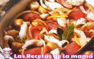 Receta De Pescado Y Calamares En Salsa
