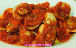 Receta De Almejas Con Salsa De Tomate
