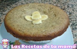 Receta  De Bizcocho Casero De Plátano
