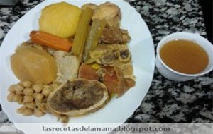 Receta De Caldo De Cocido O Puchero
