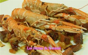 Receta Rápida De Cigalas Al Jamón 
