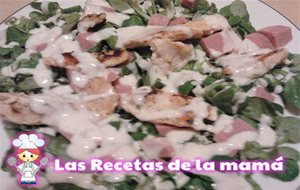 Receta De Ensalada De Pollo Y Canonigos
