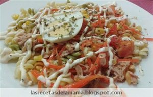 Receta De Ensalada De Pasta Con Mayonesa
