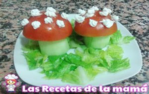 Receta De Ensalada Con Forma De Setas
