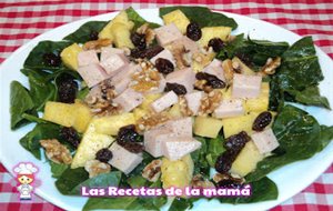 Ensalada De Piña Pasas Y Nueces
