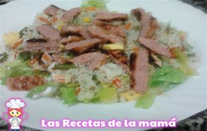 Ensalada Semifria Con Hamburguesa
