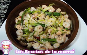 Recetas De Gambas Con Ajos Tiernos
