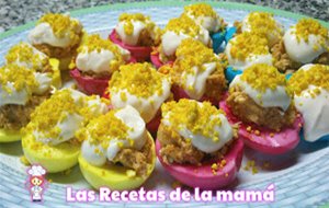 Receta De Huevos Rellenos De Colores
