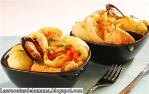 Receta De Papillote De Salmón Con Gambas, Almejas Y Mejillones
