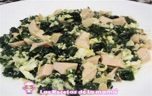 Receta De Revuelto De Espinacas Con Pechuga De Pavo
