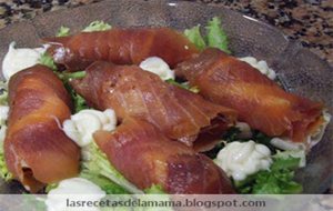 Receta De Rollitos De Salmón Ahumado Con Jamón
