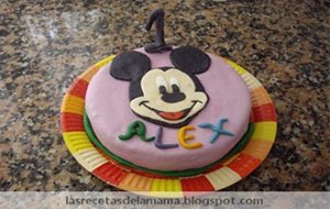 Tarta De  Mickey Mouse De Fondant
