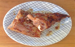 Costillas De Cerdo Al Horno Con Salsa De Mostaza Y Miel
