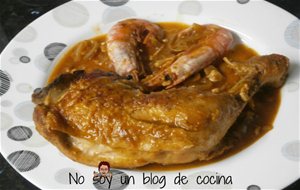 Muslos De Pollo Con Gambas
