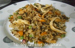 Arroz Con Verduras Y Salsa De Soja
