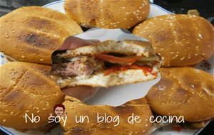 Panes De Hamburguesas Con Escalivada
