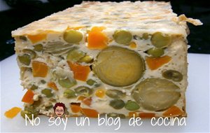 Pastel De Menestra Con Queso
