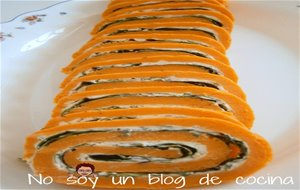 Rollo De Piquillos Relleno De Queso
