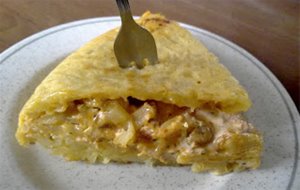 Pintxo De Tortilla De Patata Con Picadillo Al Alí-olí
