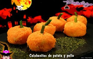 Mini Calabazas De Patata Y Pollo Para Halloween