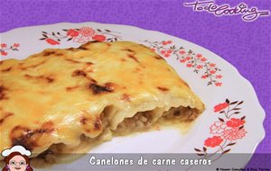 Canelones Caseros Rellenos De Carne