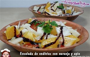 Ensalada De Endivias, Naranja Y Apio