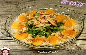 Ensalada Oriental Con Arroz Basmati Y Mandarinas