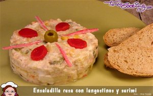 Ensaladilla Rusa Con Langostinos Y Surimi