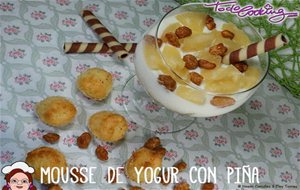 Postre De Mousse De Yogur Con Piña