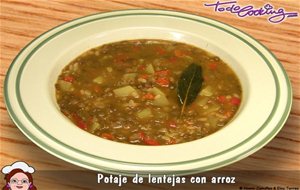 Potaje De Lentejas Con Arroz