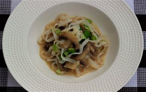 Fetuccini (konjac) Con Champiñones
