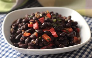 Alubias O Frijoles Negros Fritos 
