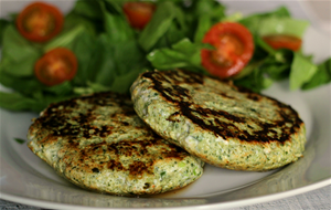 Hamburguesa De Pollo Y Acelgas (rápida Y Fácil)
