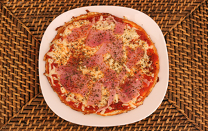 Pizza Proteica Base De Pollo
